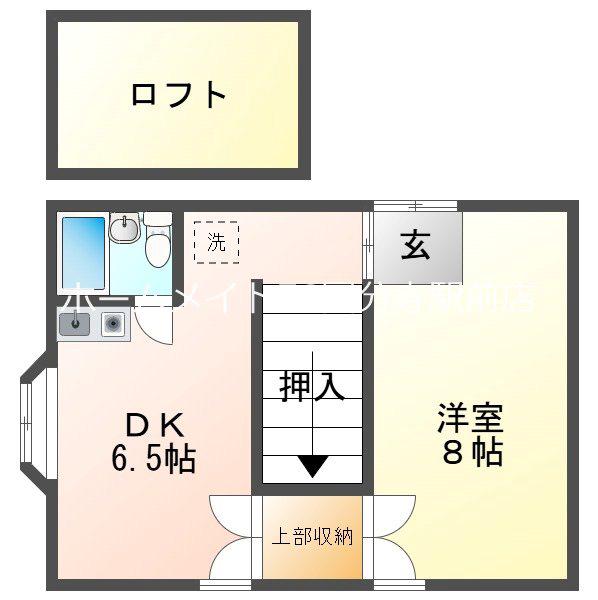 ノア成城-女性限定-(1DK/2階)の間取り写真