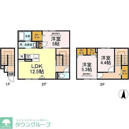 エクセリア徳丸II(3LDK/3階)の間取り写真
