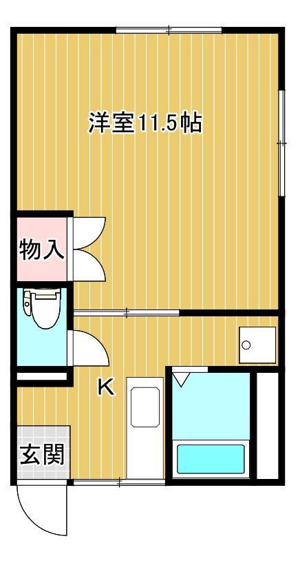 チェリベハウス(1K/2階)の間取り写真