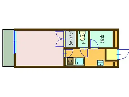 リバティ万喜(1K/2階)の間取り写真