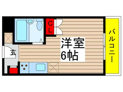 CLUB ORIENT NO.141 YACHIYODAI(ワンルーム/1階)の間取り写真