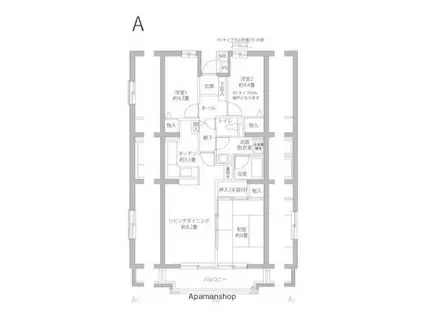 ヒルズ南戸塚(3LDK/7階)の間取り写真