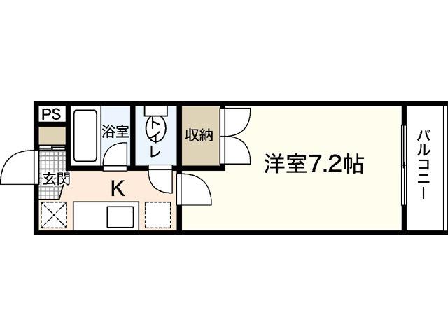 大宮KTビル(1K/4階)の間取り写真