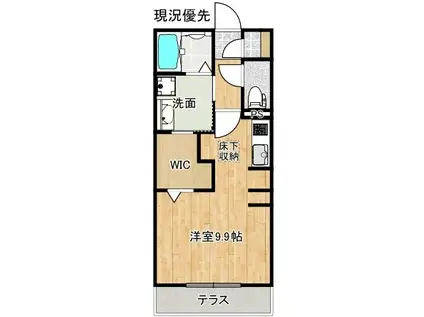 エルスタンザ(ワンルーム/1階)の間取り写真