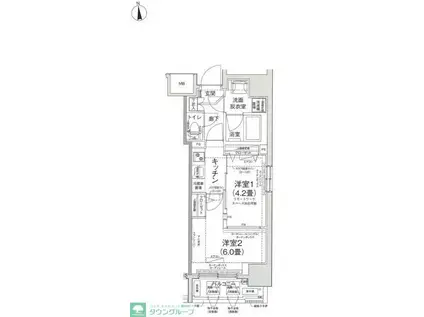 アイル プレミアム池袋ノルド(2K/7階)の間取り写真