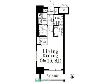 PARKBEAR大須(1K/8階)の間取り写真