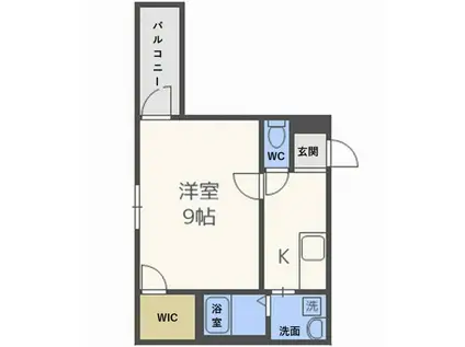 フジパレス堺初芝VI番館(1K/3階)の間取り写真