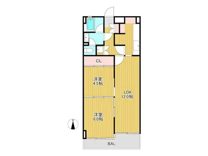 ドルチェ・赤堤(2LDK/3階)の間取り写真