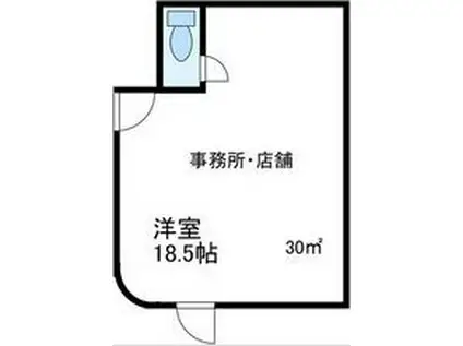 ジョイフル船橋(ワンルーム/1階)の間取り写真