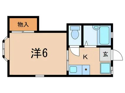 メゾン ドゥ フルール(1K/1階)の間取り写真