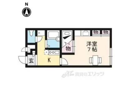レオパレスアクア東近江(1K/2階)の間取り写真