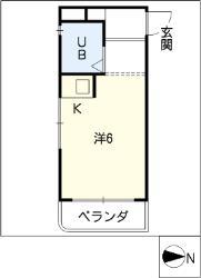 新池第一ビル(1K/4階)の間取り写真