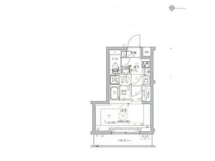 ベルシード武蔵小杉ノース(1K/5階)の間取り写真