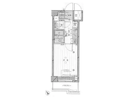 ルーブル南池袋(1K/7階)の間取り写真