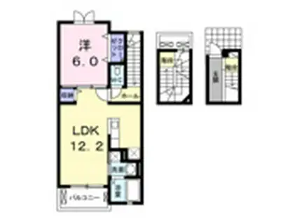 レジェンドVIII(1LDK/3階)の間取り写真