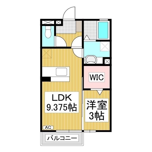 セジュールM(1LDK/2階)の間取り写真