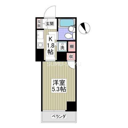 クリオ磯子壱番館(1K/2階)の間取り写真