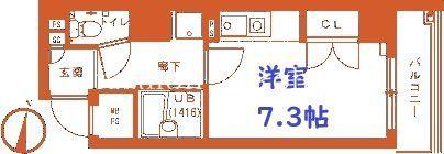 JPSYOKOHAMA(1K/7階)の間取り写真