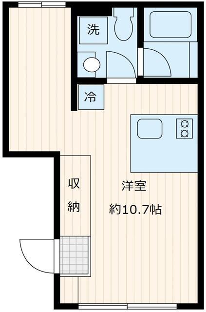 TRIAS146(ワンルーム/3階)の間取り写真