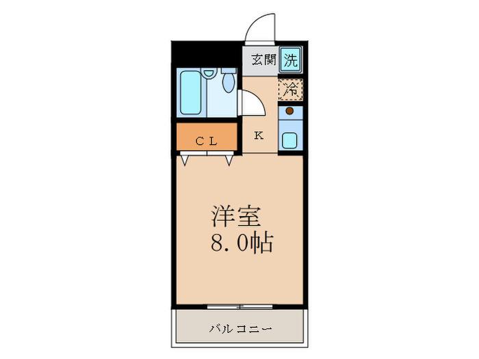 マイルーム佐藤(1K/3階)の間取り写真