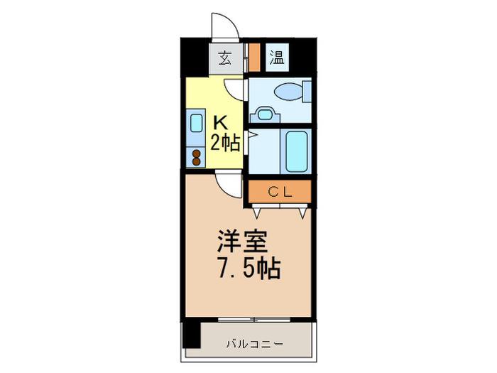 CITYSPIRE名駅南(1K/10階)の間取り写真