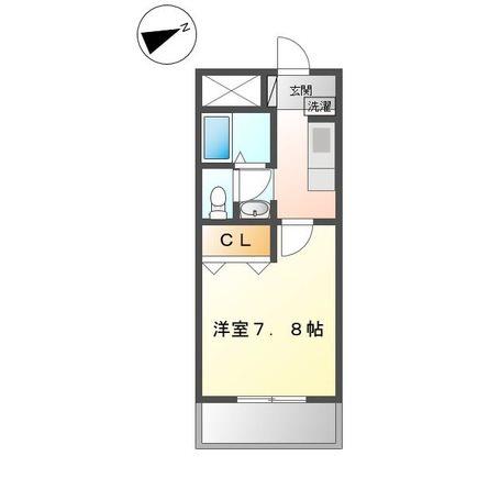ラフォーレ滝(1K/1階)の間取り写真