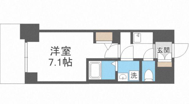 S-RESIDENCE千里丘(1K/5階)の間取り写真