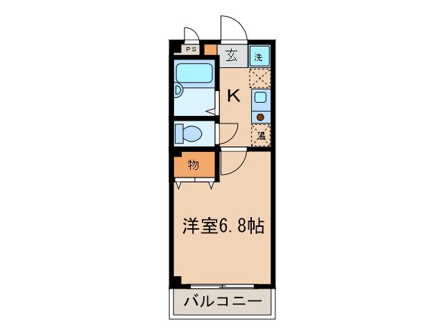 APT.YS(1K/2階)の間取り写真