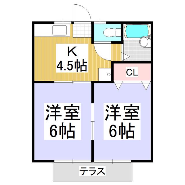 MEITENLYNX(2K/1階)の間取り写真