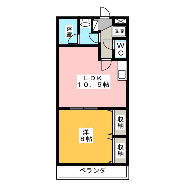 ヴィブレ エクセレンス(1LDK/1階)の間取り写真