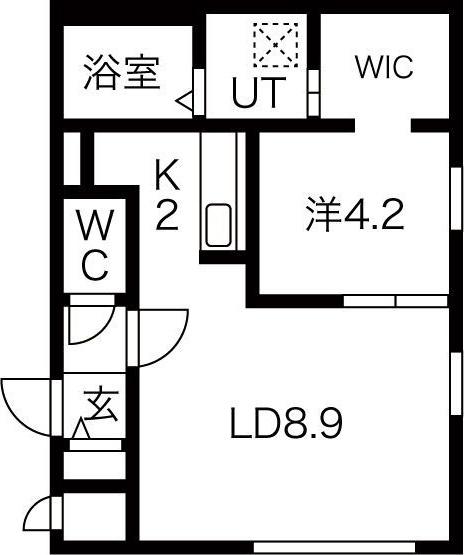 PROSPERITA(1LDK/3階)の間取り写真