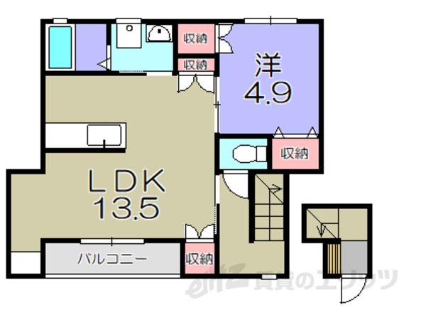 グッドライフステージ小泉(1LDK/2階)の間取り写真
