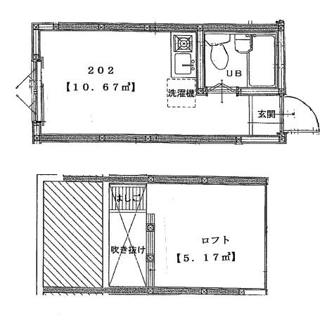 アーバンプレイス方南町(ワンルーム/2階)の間取り写真