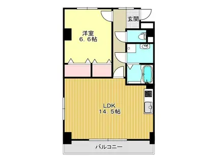 サン フォレストMW(1LDK/4階)の間取り写真