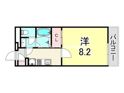 クレイノコンフォール杭瀬北新町(1K/3階)の間取り写真