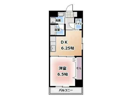 センチュリーコート(1DK/8階)の間取り写真