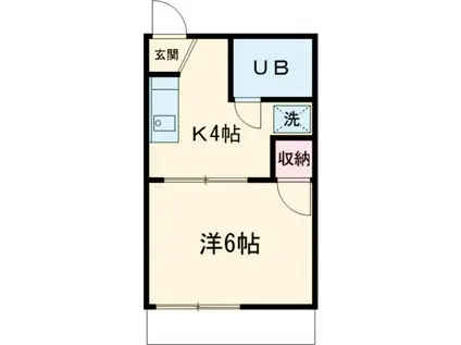 フォーブル日清A(1K/1階)の間取り写真