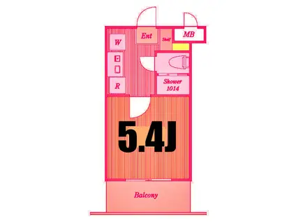 プロシード弘明寺(1K/1階)の間取り写真