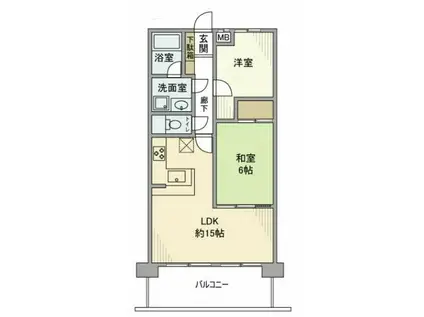 レーベンハイム東大宮(2LDK/7階)の間取り写真