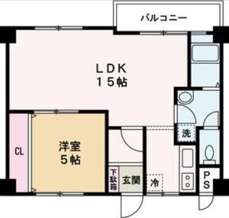 米田第一ビル(1LDK/3階)の間取り写真