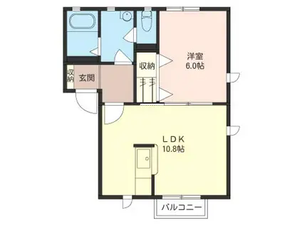 グリーンコートI(1LDK/2階)の間取り写真