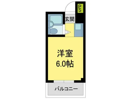 BJビル(ワンルーム/4階)の間取り写真