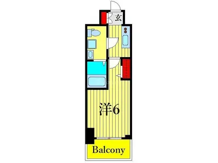 GRANPASEO金町(1K/12階)の間取り写真