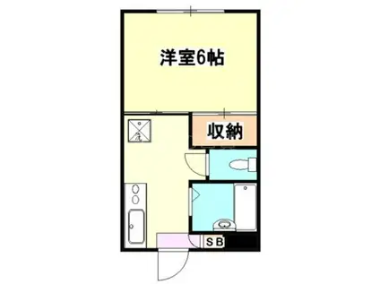 セントラルコーポ(1K/1階)の間取り写真