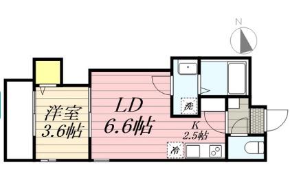 CHERIM西鉄久留米IV(1LDK/3階)の間取り写真