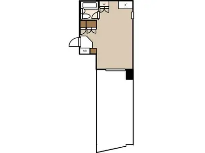 スカイコートときわ台第2(ワンルーム/4階)の間取り写真
