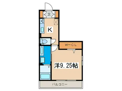 レフィナード(1K/2階)の間取り写真