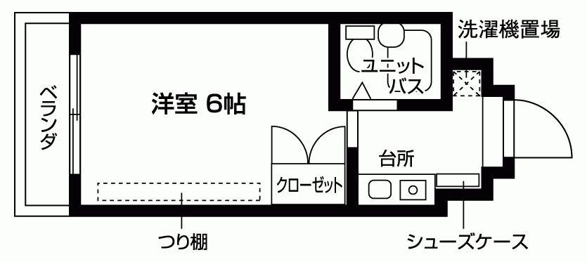 アネックスパルマ(1K/5階)の間取り写真