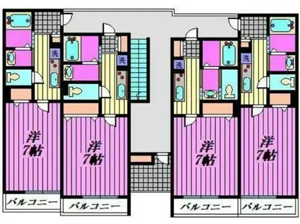 PICCOLA FORESTA(1K/3階)の間取り写真