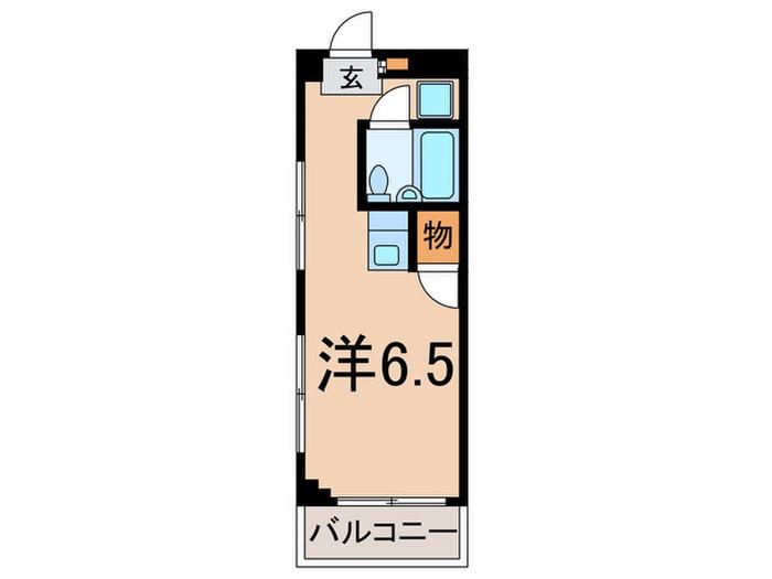 水野ビル(ワンルーム/4階)の間取り写真